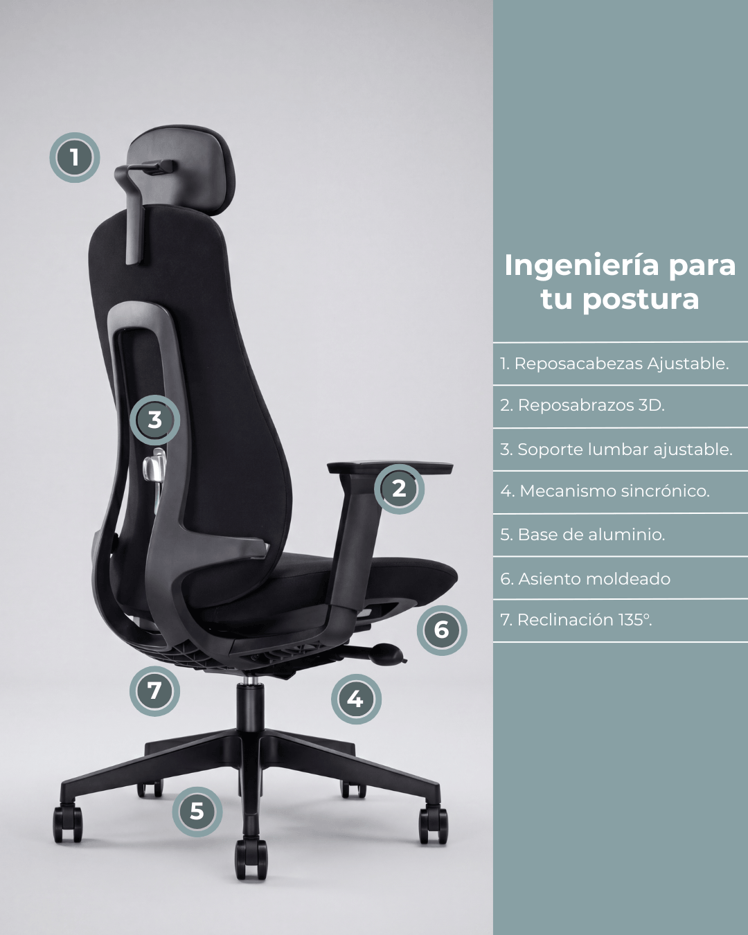 Silla Gerencial Premium de Oficina Armonia