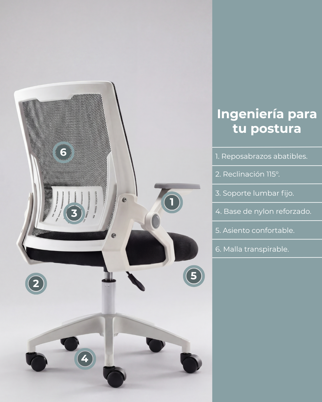 Silla Oficina Luxury Ergonómica