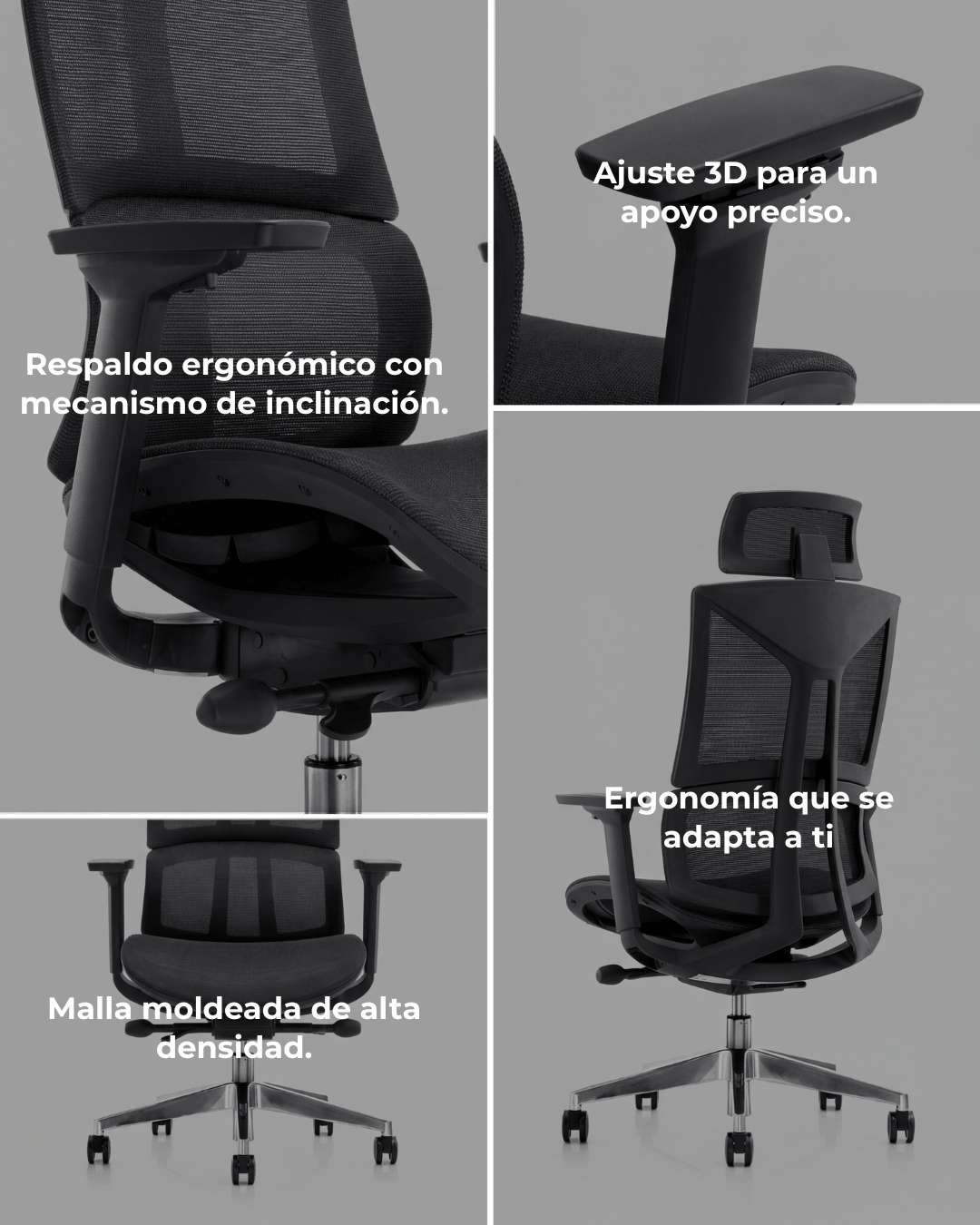 Silla Gerencial Premium de Oficina Serena