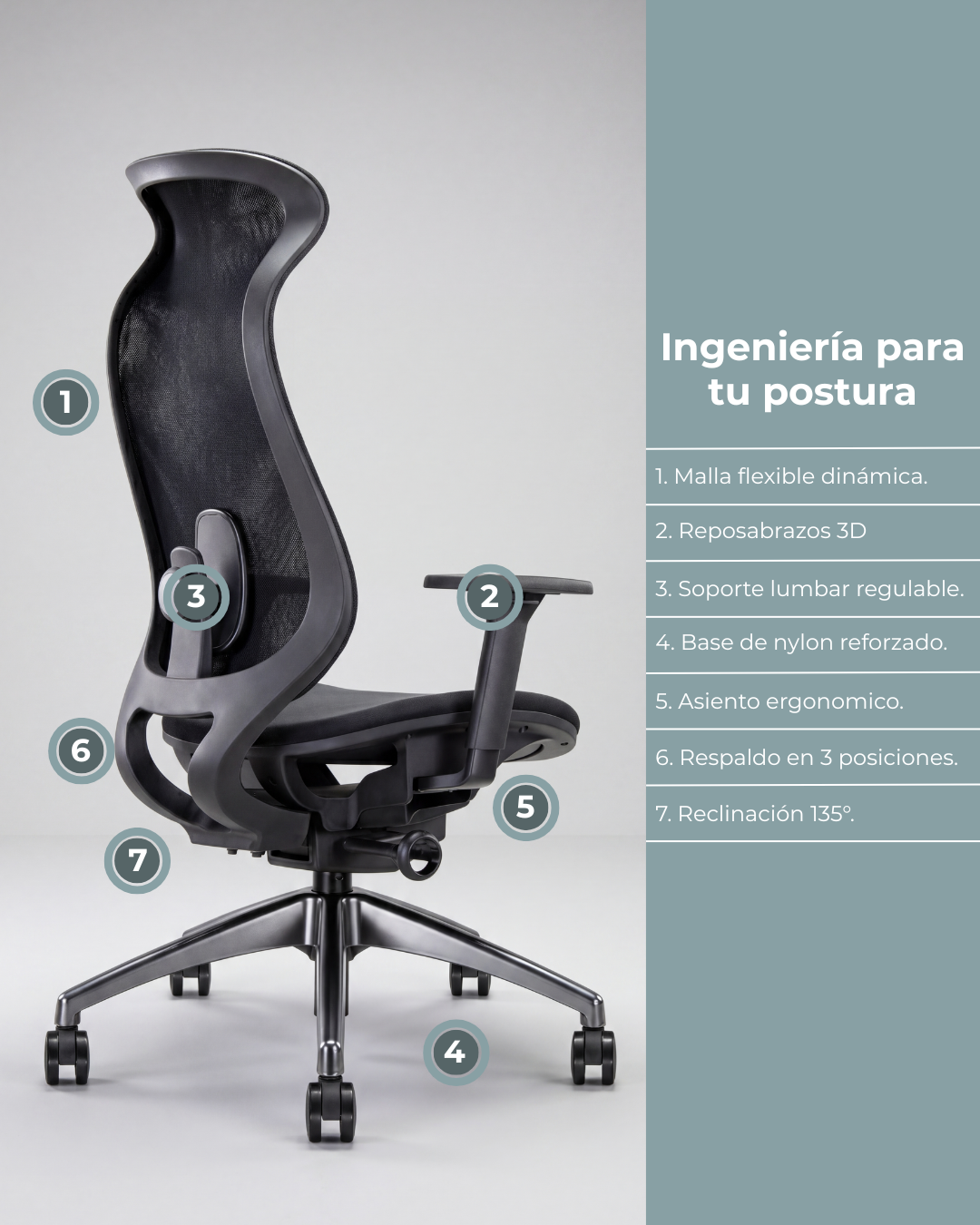 Silla Gerencial Premium de Oficina Vitalidad