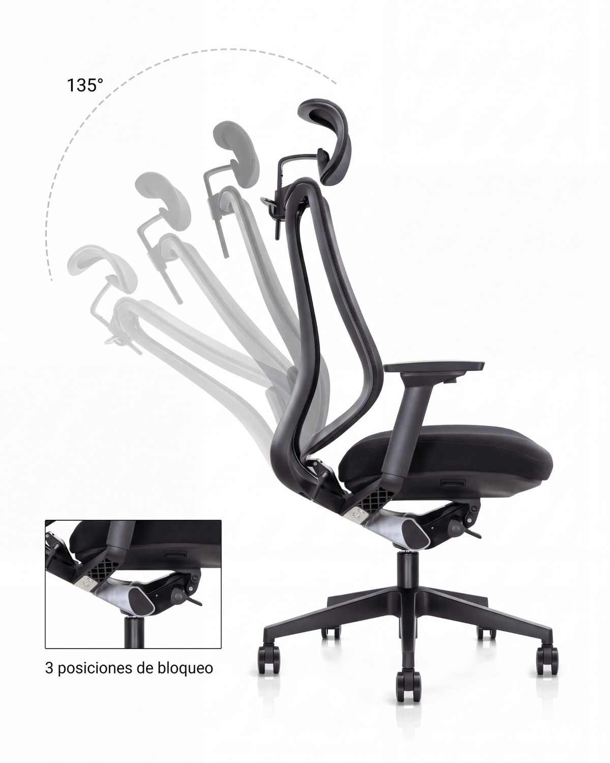 Silla Gerencial Premium de Oficina Sublime