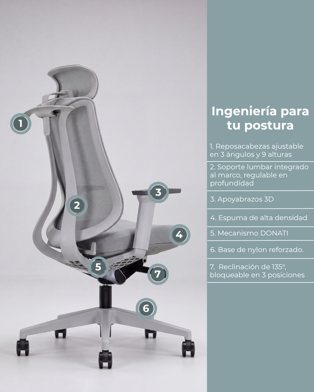 Silla Gerencial Premium de Oficina Sublime