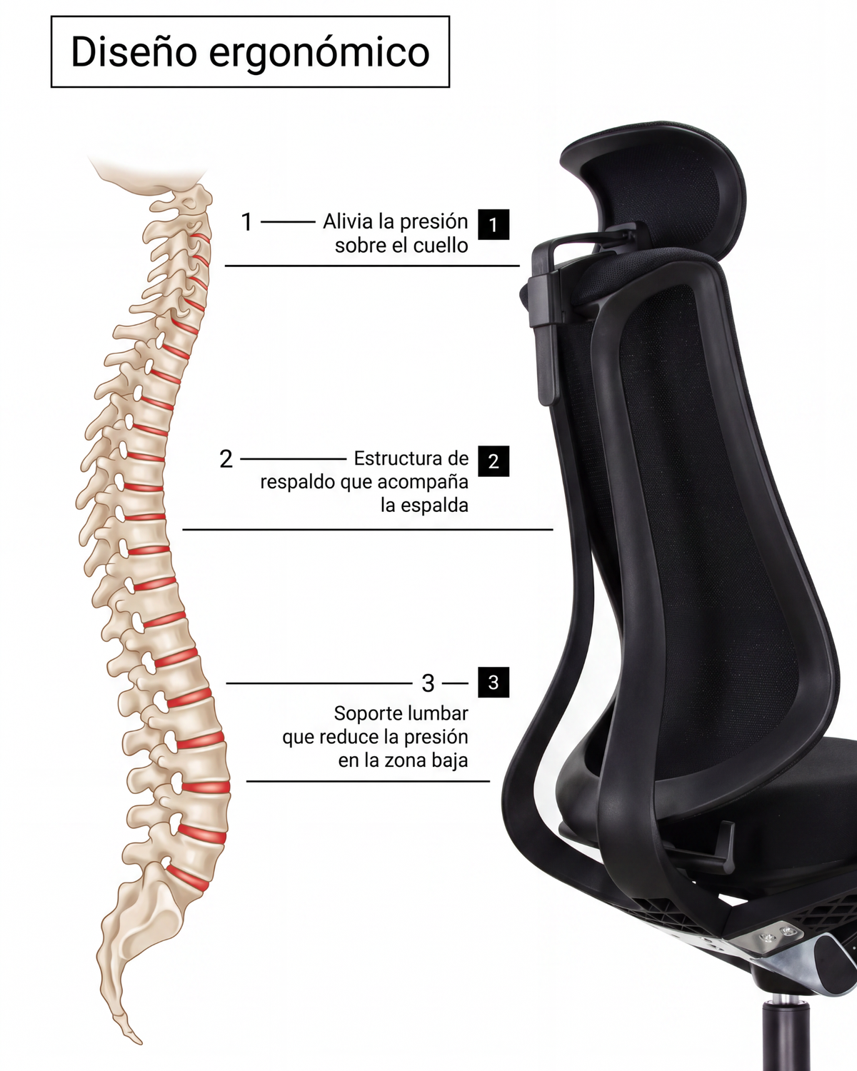 Silla Gerencial Premium de Oficina Sublime