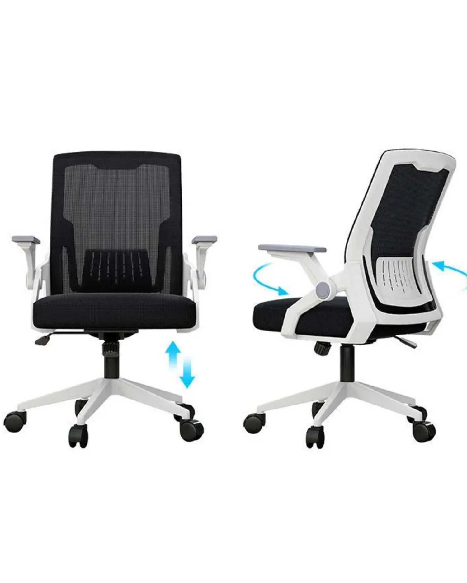 Comparativa de las sillas de oficina Luxury en sus versiones de color blanco y negro