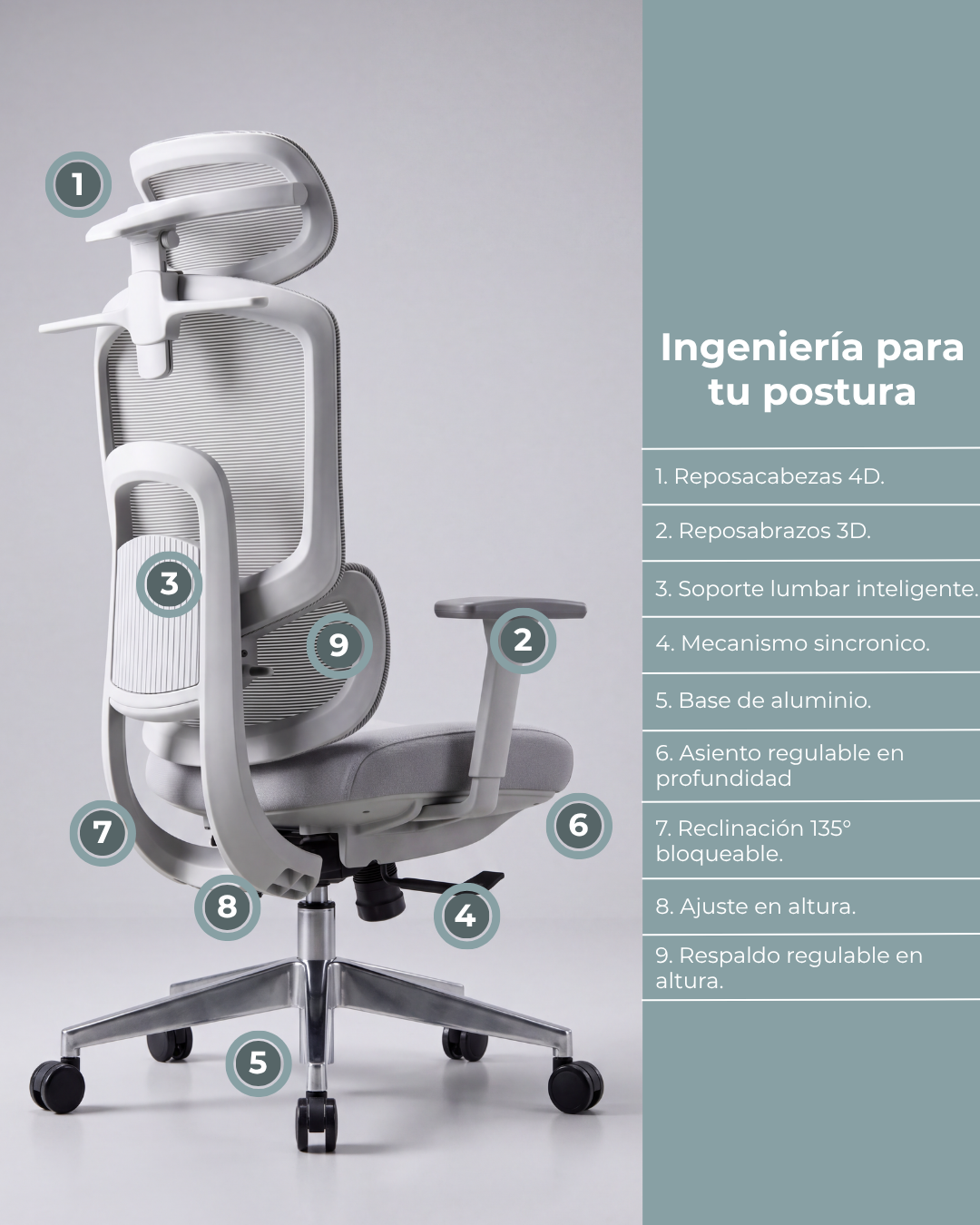 Silla Gerencial Premium de Oficina Delizia