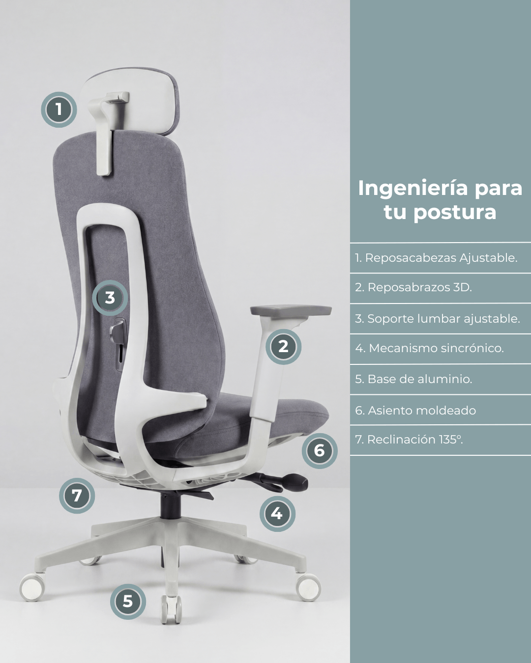 Silla Gerencial Premium de Oficina Armonia