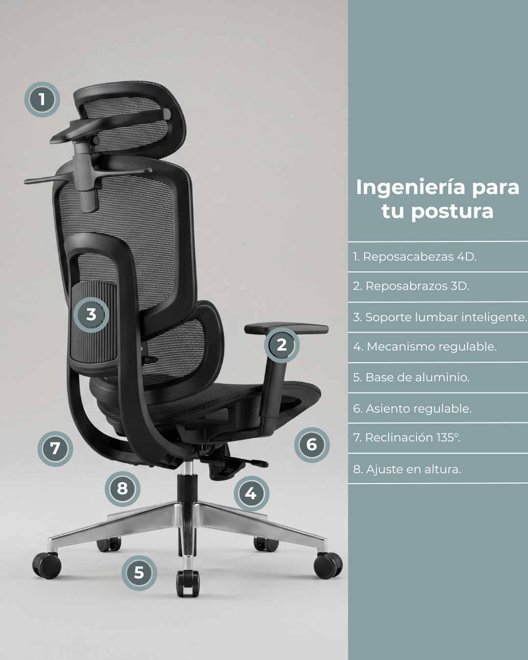 Silla Gerencial Premium de Oficina Delizia