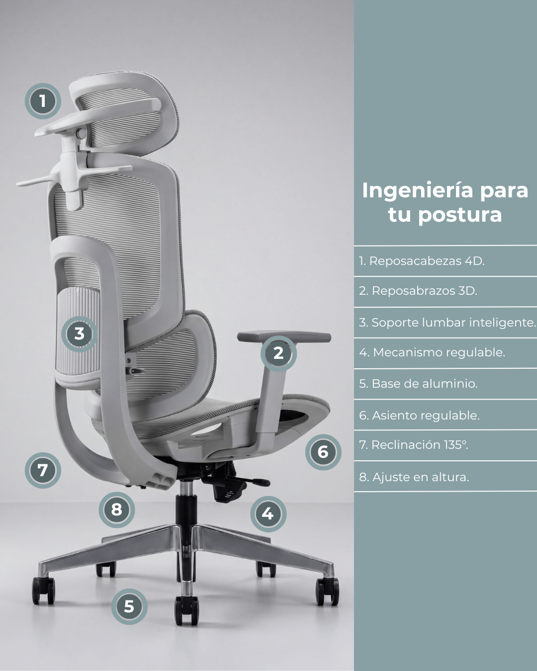 Silla Gerencial Premium de Oficina Delizia