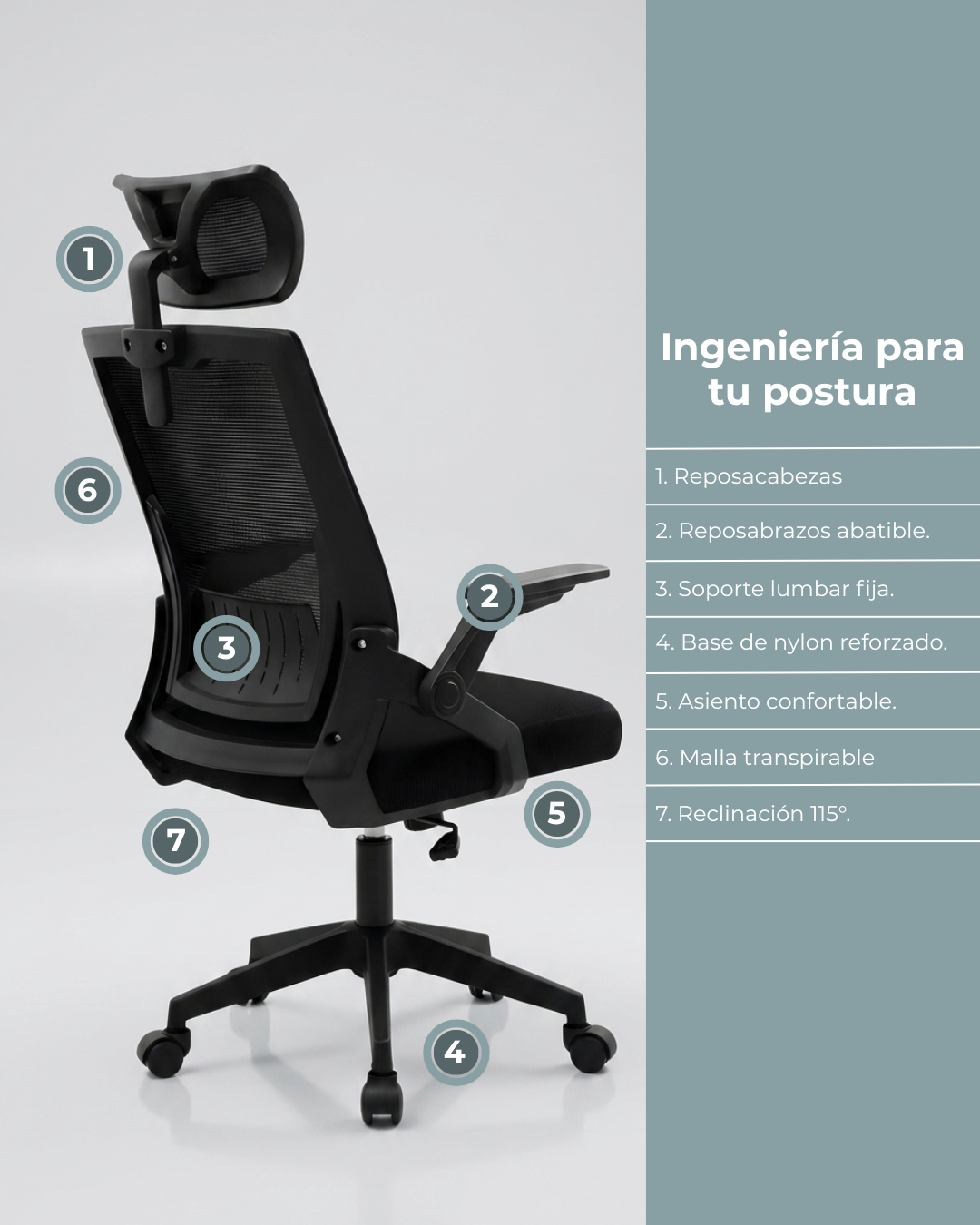 Silla Oficina Ejecutiva Ergonómica