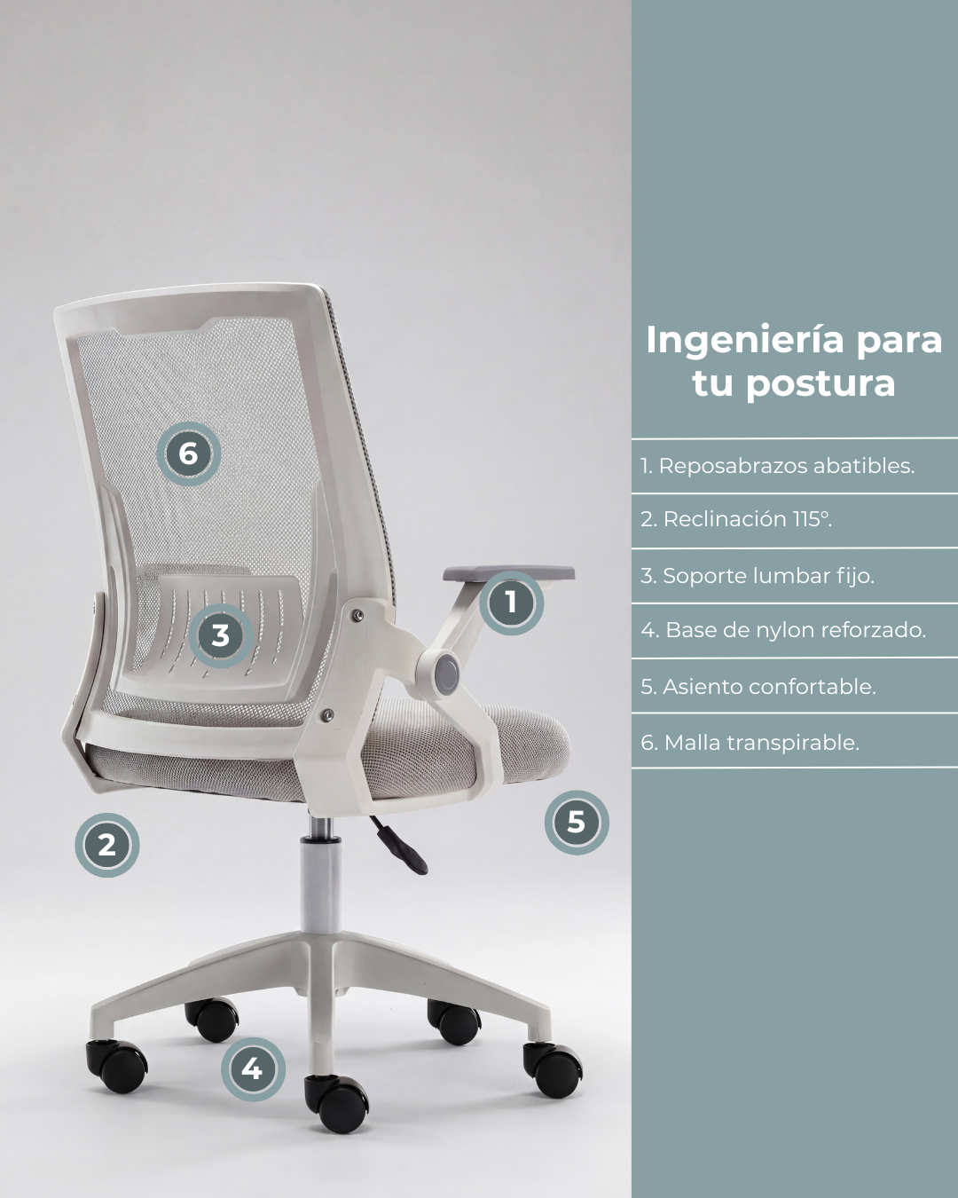 Silla Oficina Luxury Ergonómica