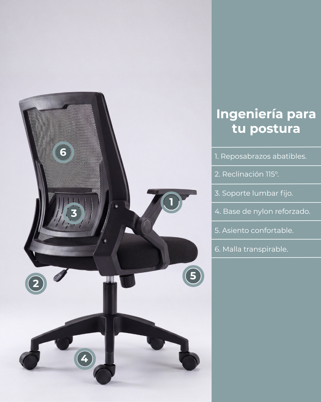 Silla Oficina Luxury Ergonómica