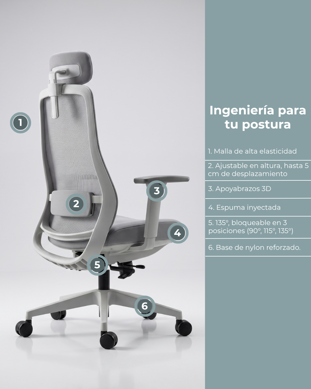 Silla Gerencial Premium de Oficina Vigore