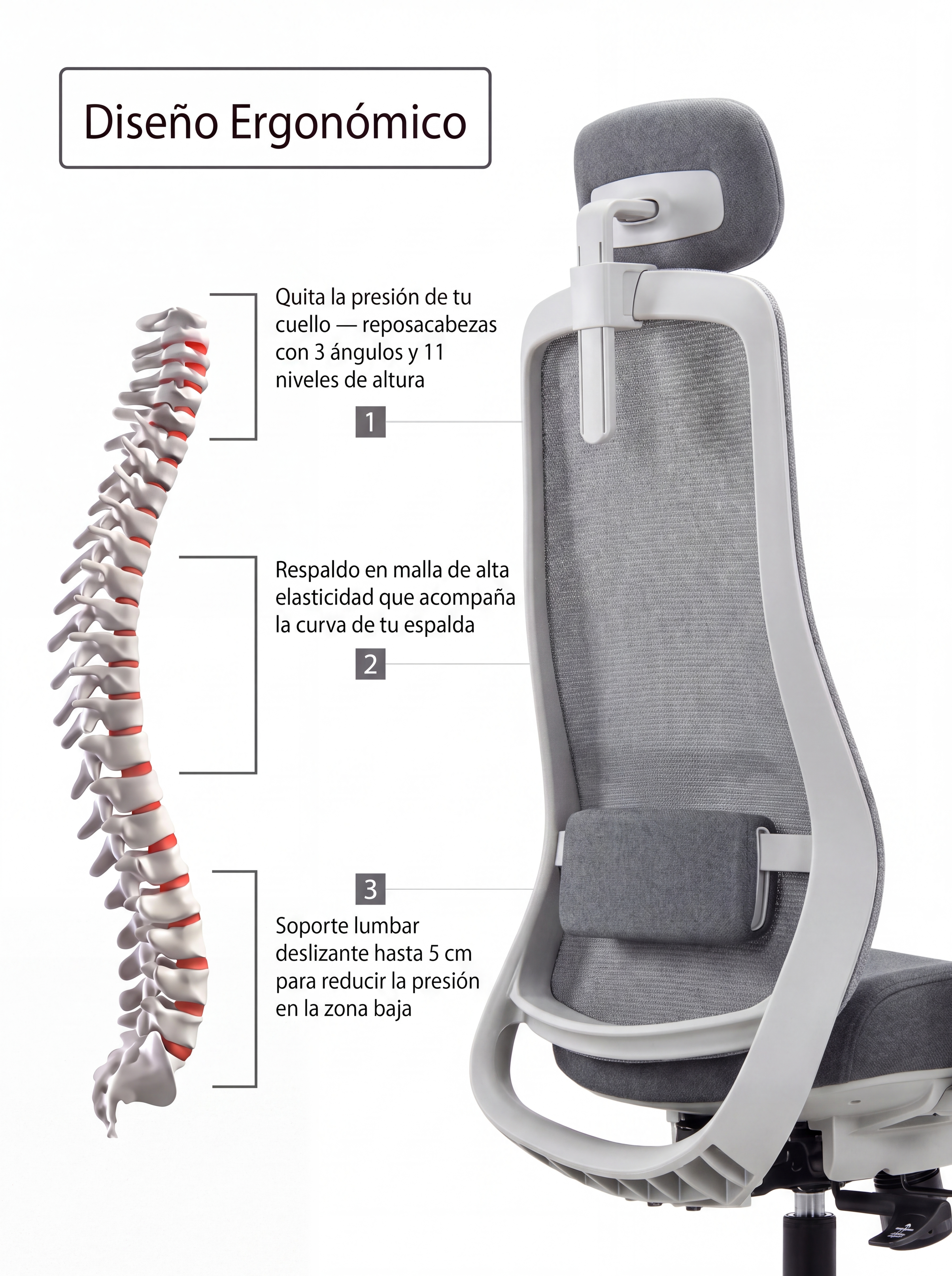 Silla Gerencial Premium de Oficina Vigore