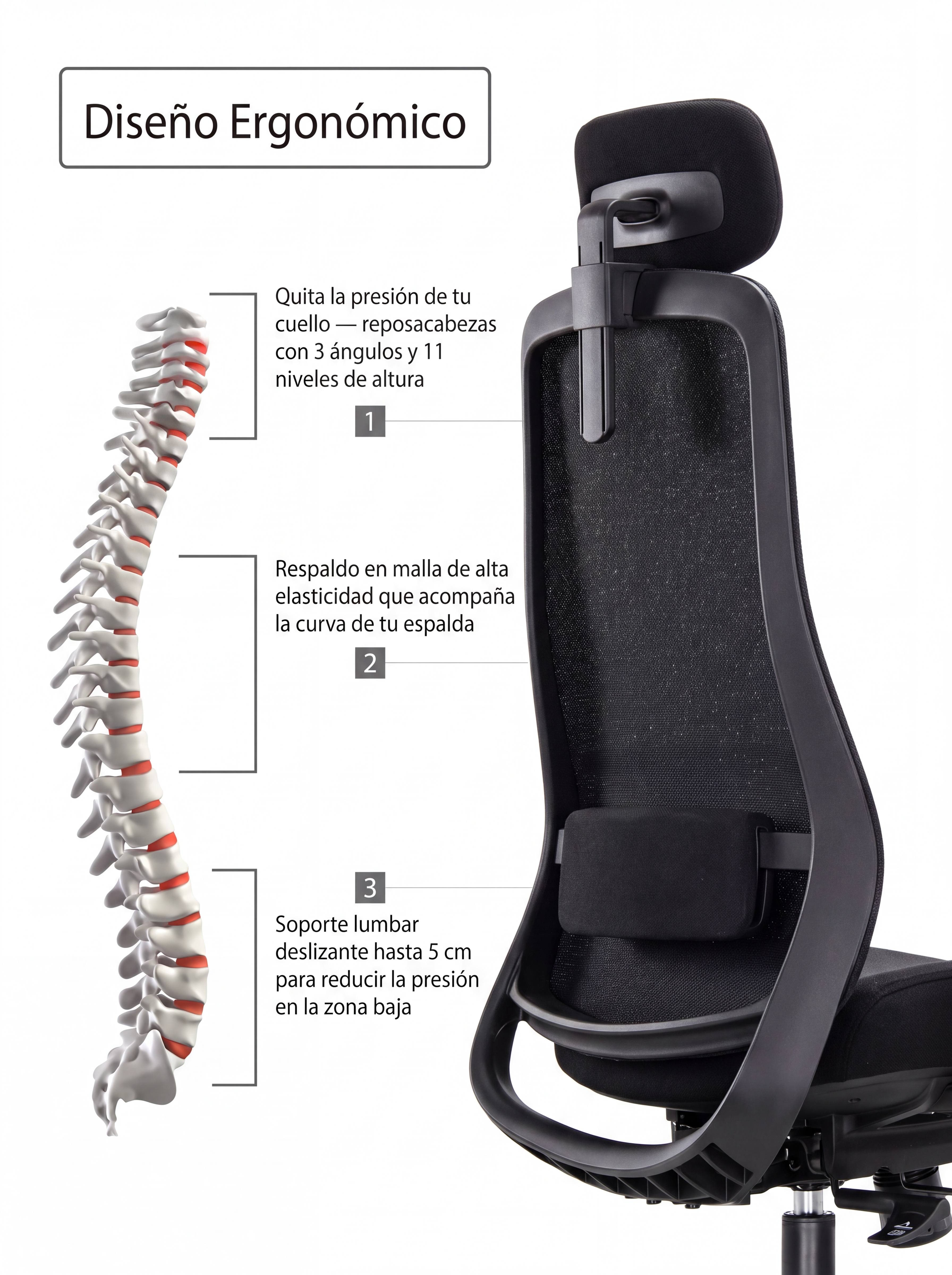 Silla Gerencial Premium de Oficina Vigore