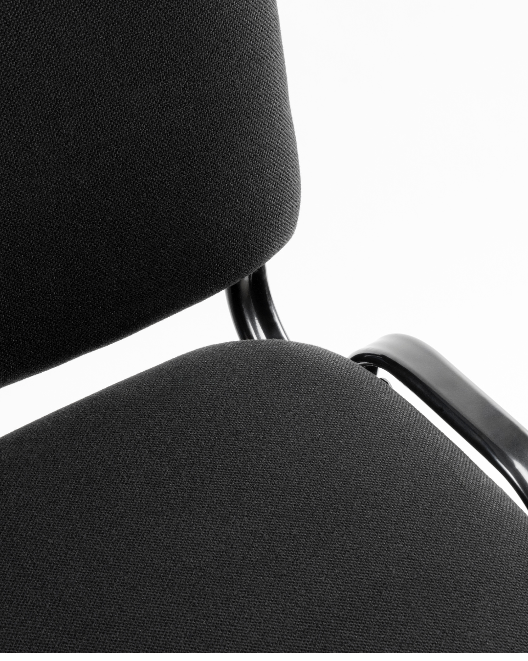 Silla Visita ISO Acolchada Negro