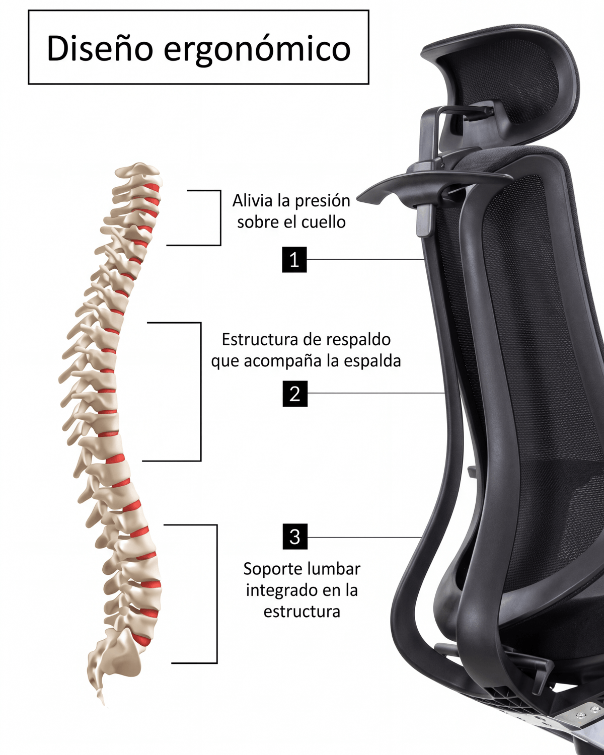 Silla Gerencial Premium de Oficina Sublime