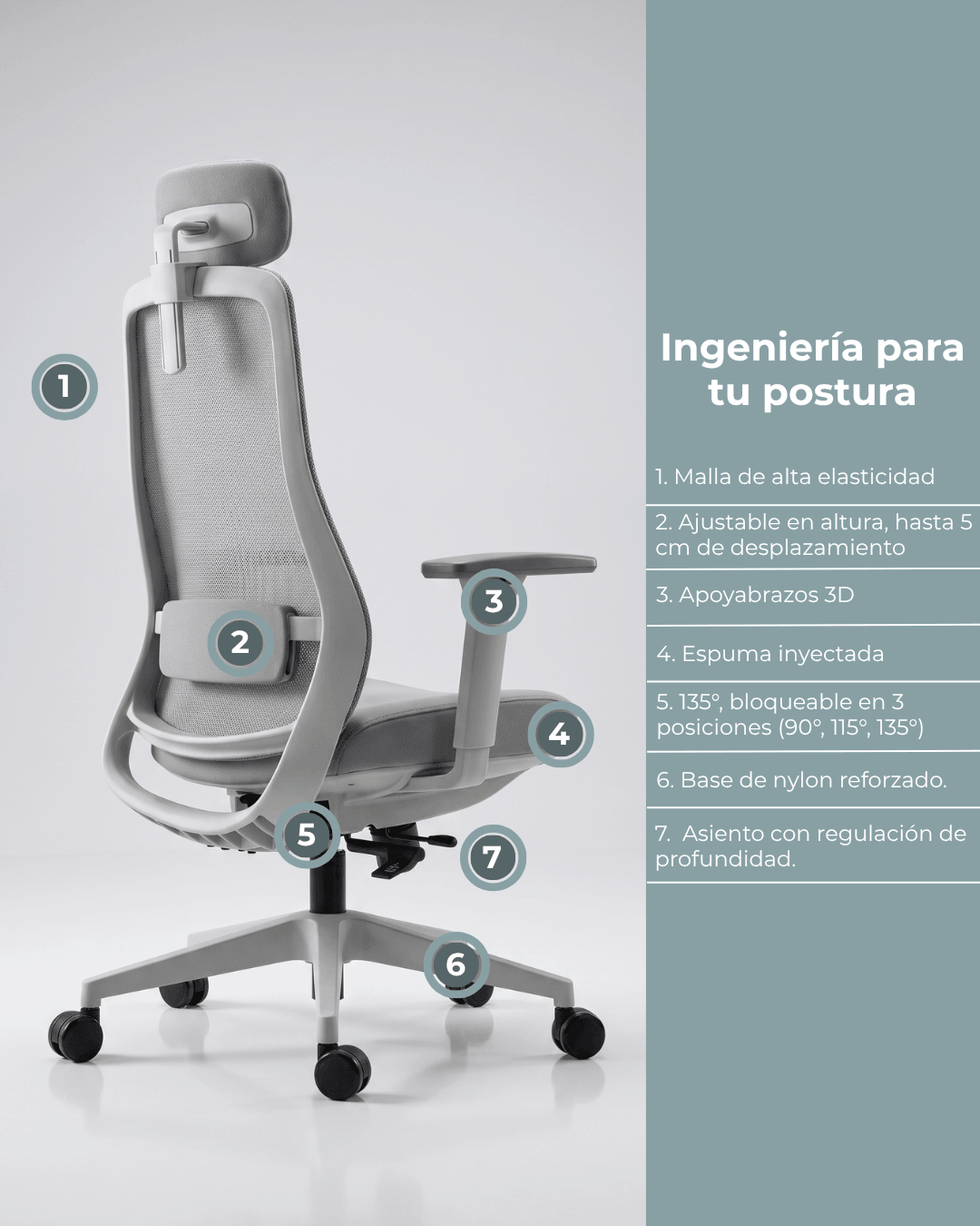 Silla Gerencial Premium de Oficina Vigore