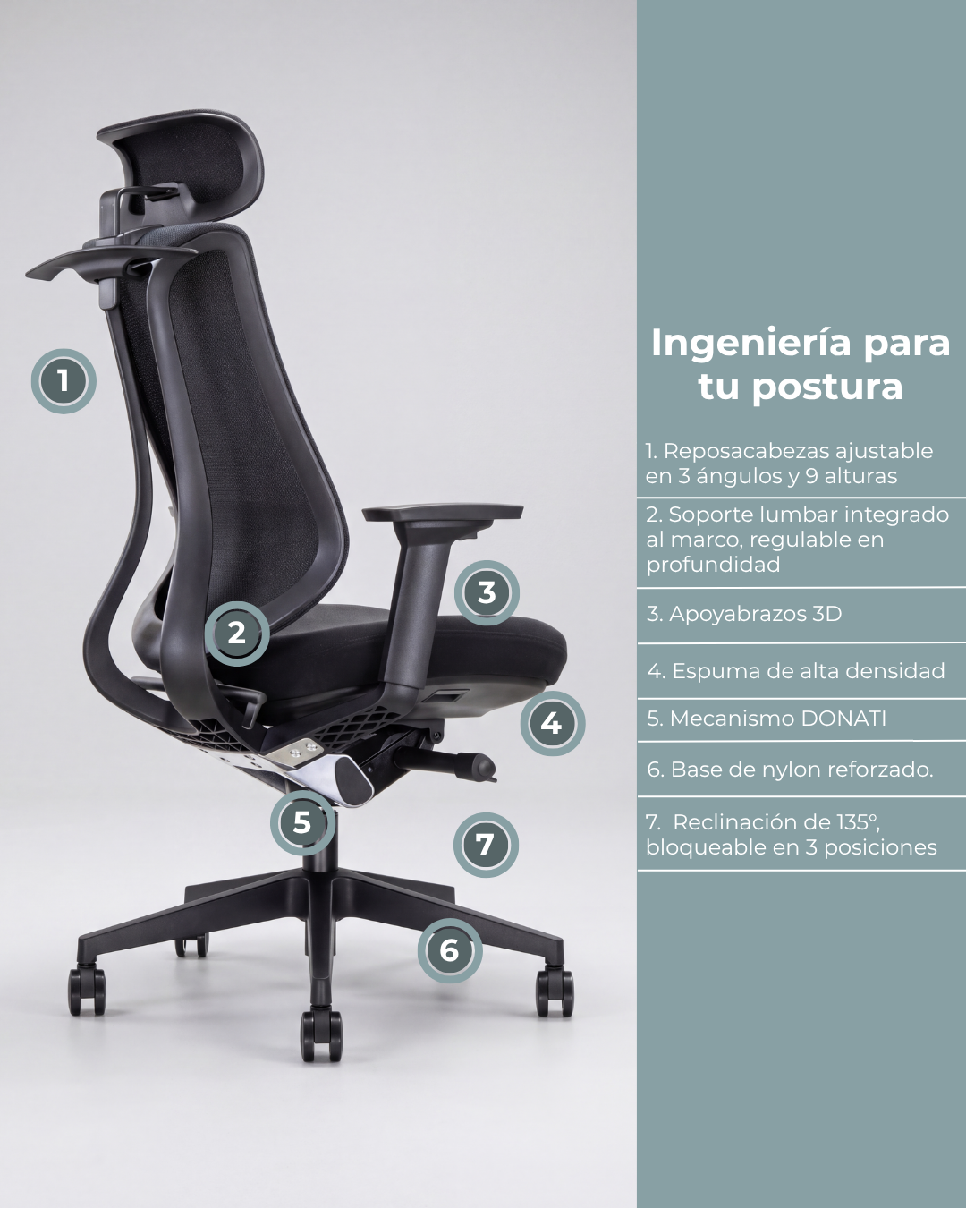 Silla Gerencial Premium de Oficina Sublime