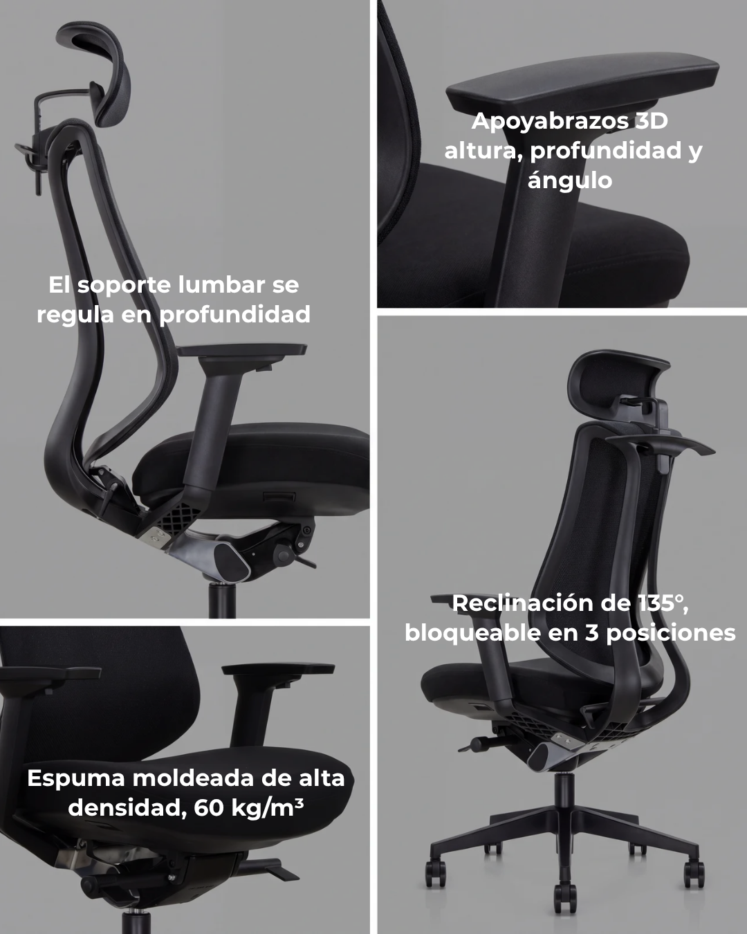 Silla Gerencial Premium de Oficina Sublime
