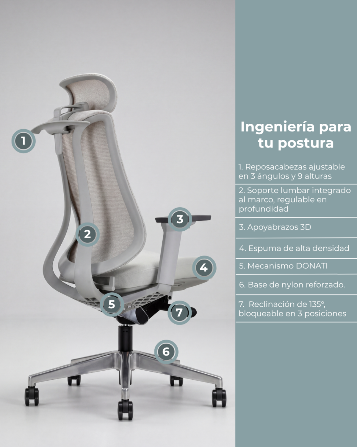 Silla Gerencial Premium de Oficina Sublime