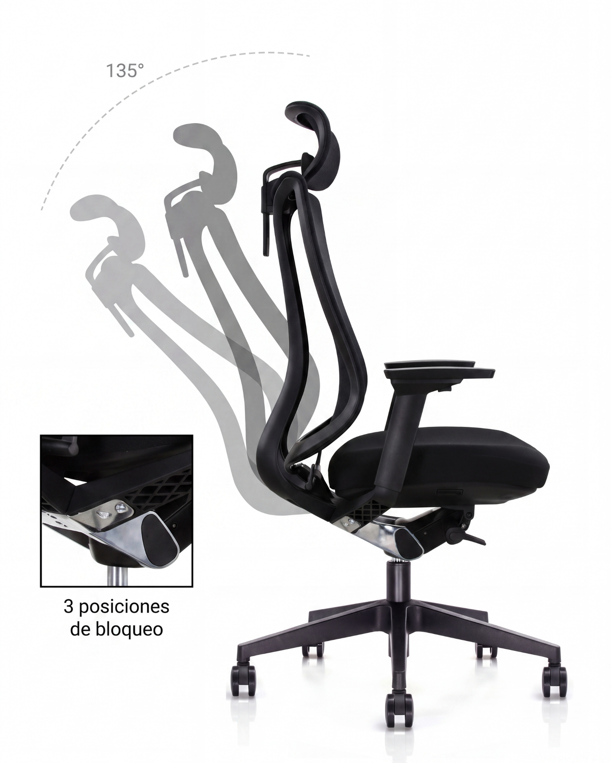 Silla Gerencial Premium de Oficina Sublime