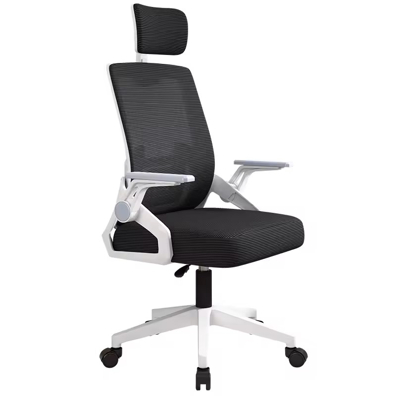 Silla Ergonómica de Oficina Essential Plus Blanco y Negro1